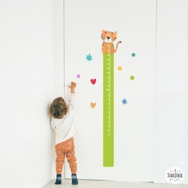 Wall sticker for kids meter - Lion Carnaval - Children's decoration