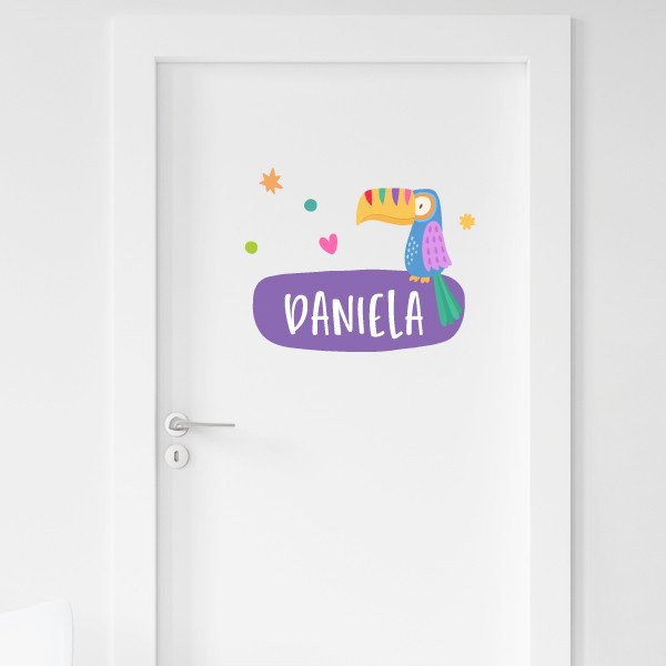 Vinilos infantiles personalizados - Tucán Carnaval