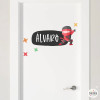Ninja - Nom pour les portes. Stickers pour enfants