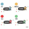 Ninja - Nom pour les portes. Stickers pour enfants