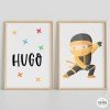 Cuadros y láminas infantiles - Ninja
