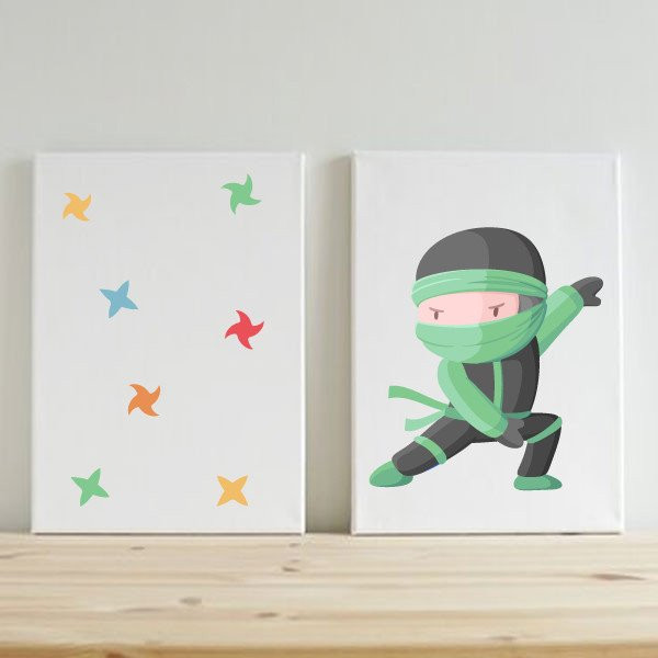 Cuadros y láminas infantiles - Ninja