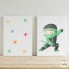 Cuadros y láminas infantiles - Ninja