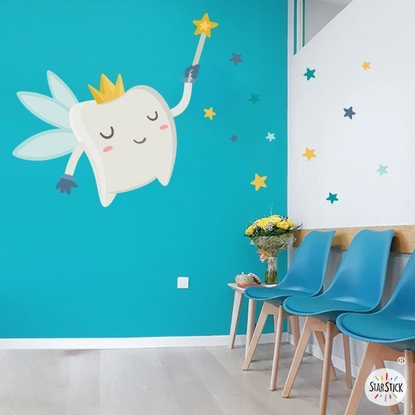 Tooth fairy - Decorative stickers for dental clinics