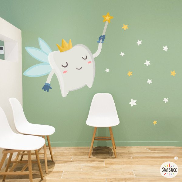 Tooth fairy - Decorative stickers for dental clinics