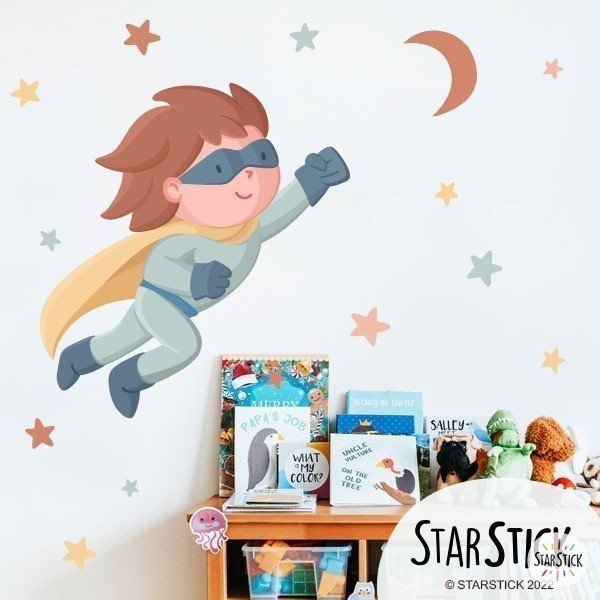 Vinil infantil per a nens i nadons - Superheroi StarStick - Decoració Infantil