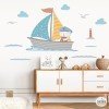 Vinil nadó Barqueta amb osset mariner - Vinil decoratiu infantil
