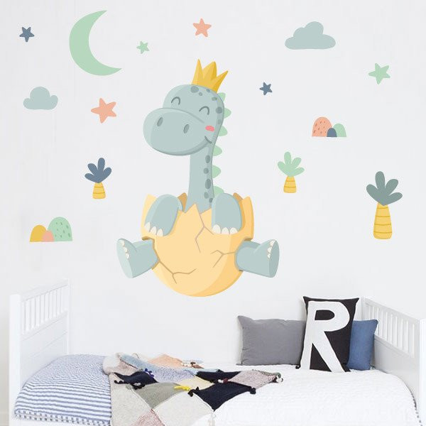 Vinilos infantiles Bebé dinosaurio