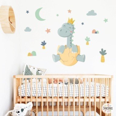 Decorative sticker for baby - Baby dinosaur - Decoration for children's rooms