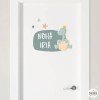 Children's sticker with name - Baby dinosaur - Personalized decoration for baby