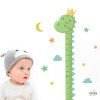 Sticker toise pour enfants - Bébé dinosaure - Décoration pour bébé