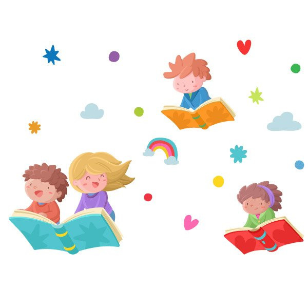 Vinils infantils per a escoles i biblioteques - El màgic món de la lectura