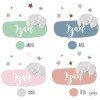 Elephant on the moon - Name for doors - Children's vinyls for babies