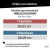 Vinil amb nom - Confeti tons pastel - Personalitza la teva llar