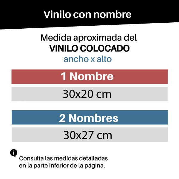 Stickers with name - Owls in natural tones - Children's decoration