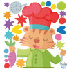 Decorate the school canteen! Chef Tiger - Wall sticker