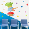 Vinils decoratius Xef Ànec per a menjador escolar | Decoració infantil