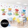 Decoration for school canteens - Cheff Koala - Decorative wall sticker with chef animals