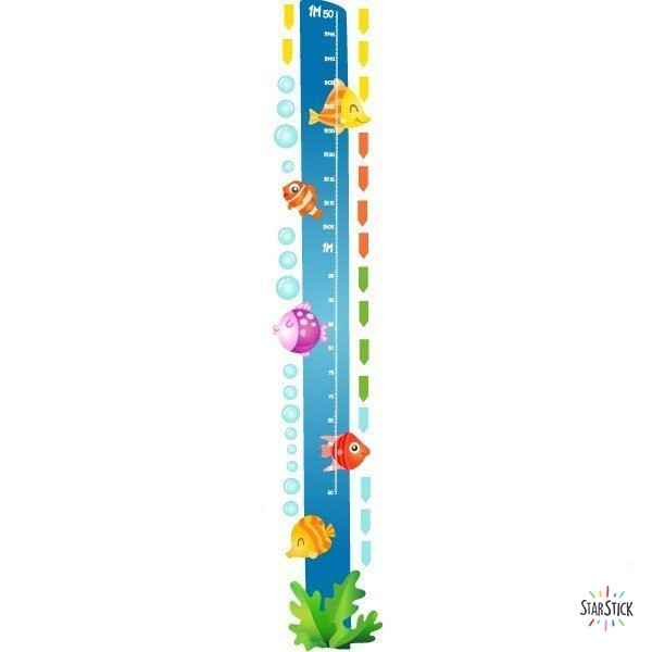 Medidor Peces tropicales - Vinilo medidor