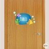 Tropical fish - Name for doors Children's wall sticker