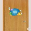 Tropical fish - Name for doors Children's wall sticker