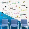 Murale avec mots de motivation et de valeurs - Stickers pédagogiques pour centres publics