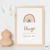Customizable birth sheets - Rainbow Nature Model