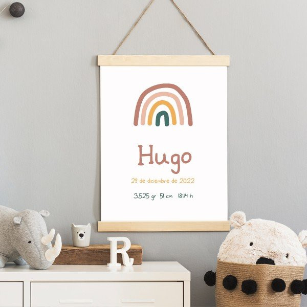 Customizable birth sheets - Rainbow Nature Model