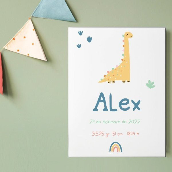 Yellow Dinosaur - Baby Birth Memory