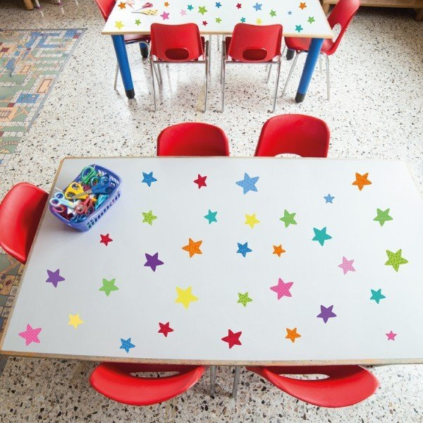 Estrelles de colors Party - Vinil resistent a l'aigua