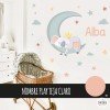 Children's decorative stickers - Koala on the moon