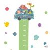 Kids meter decals - Camping van - Adhesive stickers for walls