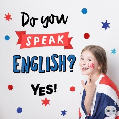 Do you speak english? - Stickers pour les académies et salles de classe d'anglais