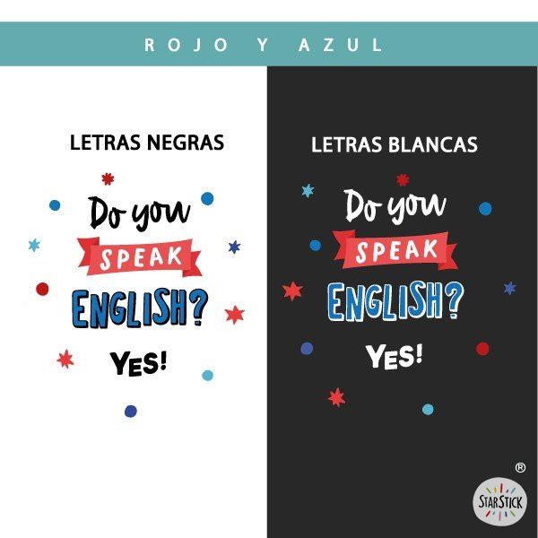 Do you speak english? - Stickers for English academies and classrooms