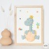 Quadre infantil personalitzat - Nadó dinosaure