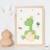 Quadre infantil personalitzat - Nadó dinosaure