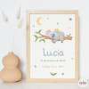 Koala sleeping on the branch - Personalized birth sheets