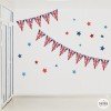 Fanions avec le drapeau du Royaume-Uni - Stickers pour les académies et les salles de classe d'anglais
