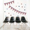 Fanions avec le drapeau du Royaume-Uni - Stickers pour les académies et les salles de classe d'anglais