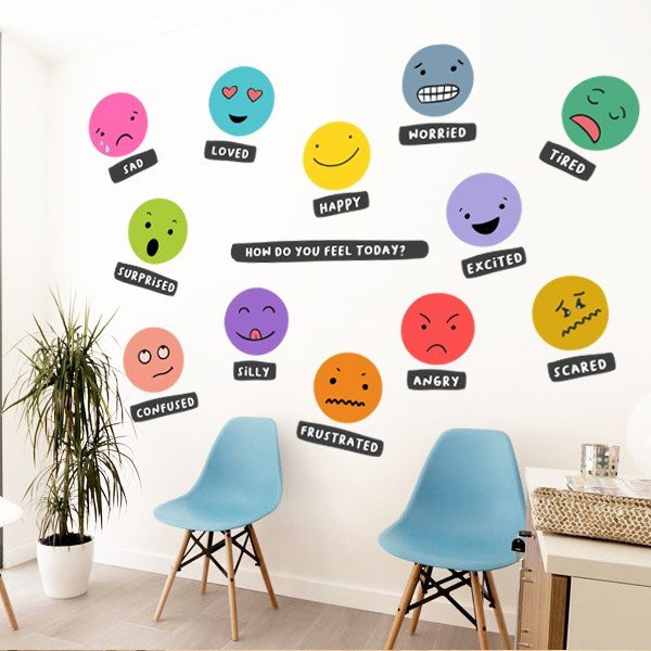 How do you feel today? - Stickers  décoratifs pour les académies d'anglais