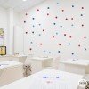 Mini confetti in blue and red tones - Decorative stickers for walls