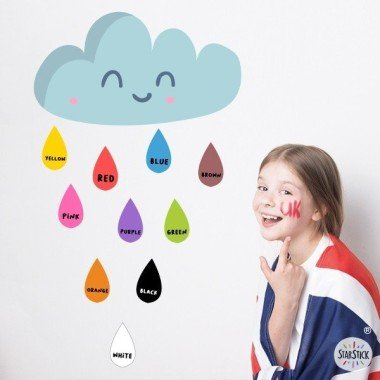 Colors in english - Vinils per decorar escoles i acadèmies d'idiomes
