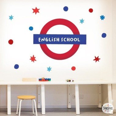 Vinil personalitzable - Estació de Metro - Vinils per decorar aules d'anglès