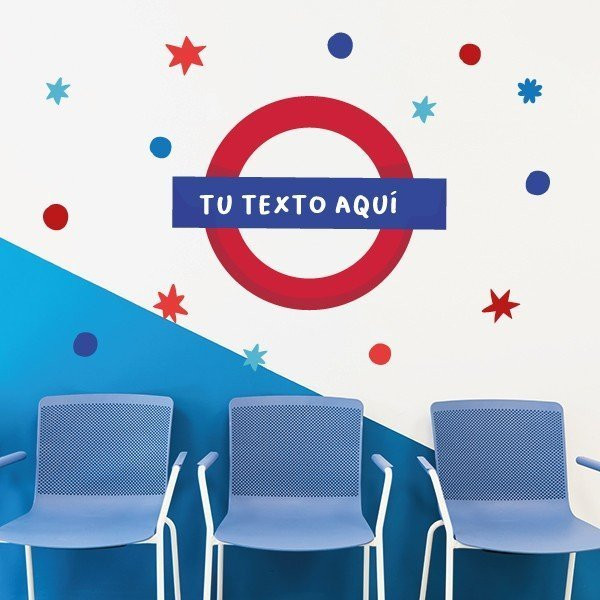 Vinil personalitzable - Estació de Metro - Vinils per decorar aules d'anglès
