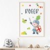 Personalized children's poster - Medieval knight