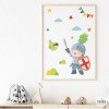 Personalized children's poster - Medieval knight