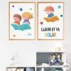 Pack of 2 decorative framing prints schools - The magical world of reading