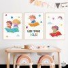 Pack de 3 láminas decorativas para colegios - El mágico mundo de la lectura