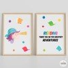 Pack de 2 làmines decoratives per a escoles - Llança't a la lectura