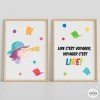 Pack de 2 làmines decoratives per a escoles - Llança't a la lectura